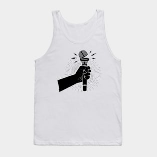 Microphone opened cup Tank Top